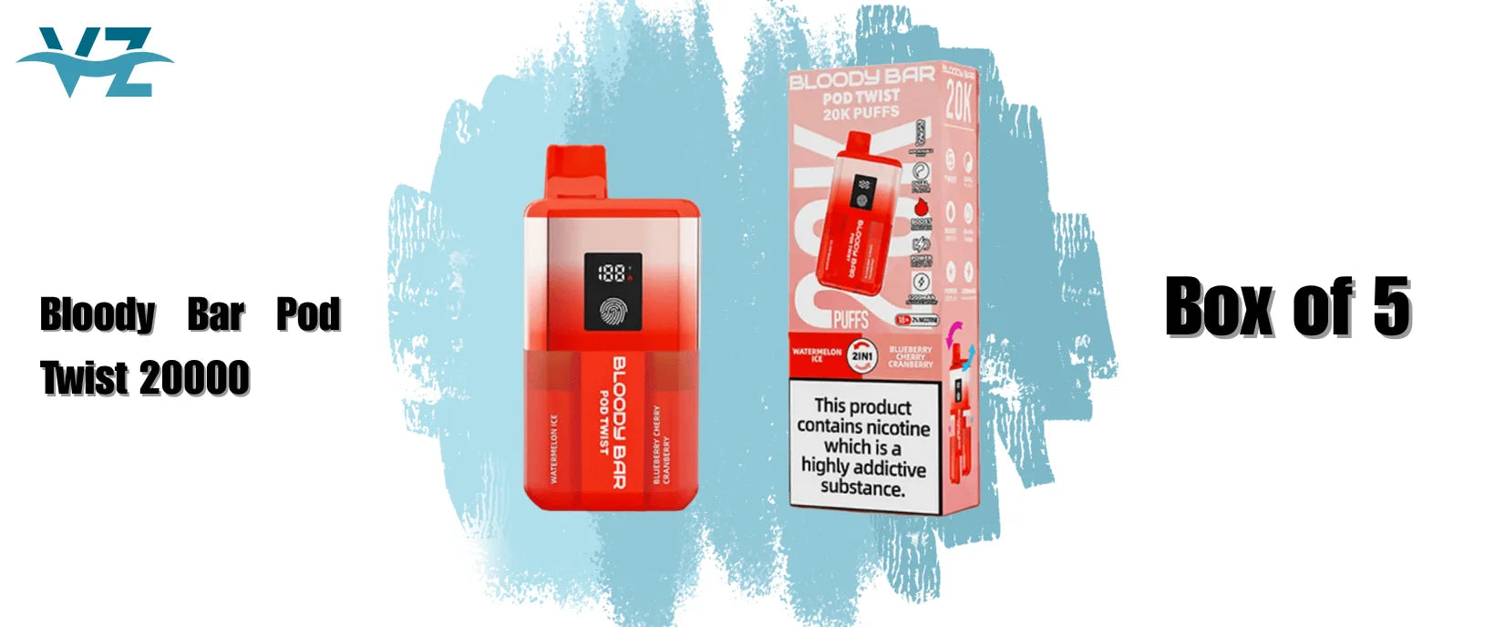 Bloody Bar Pod Twist 20000 Box of 5