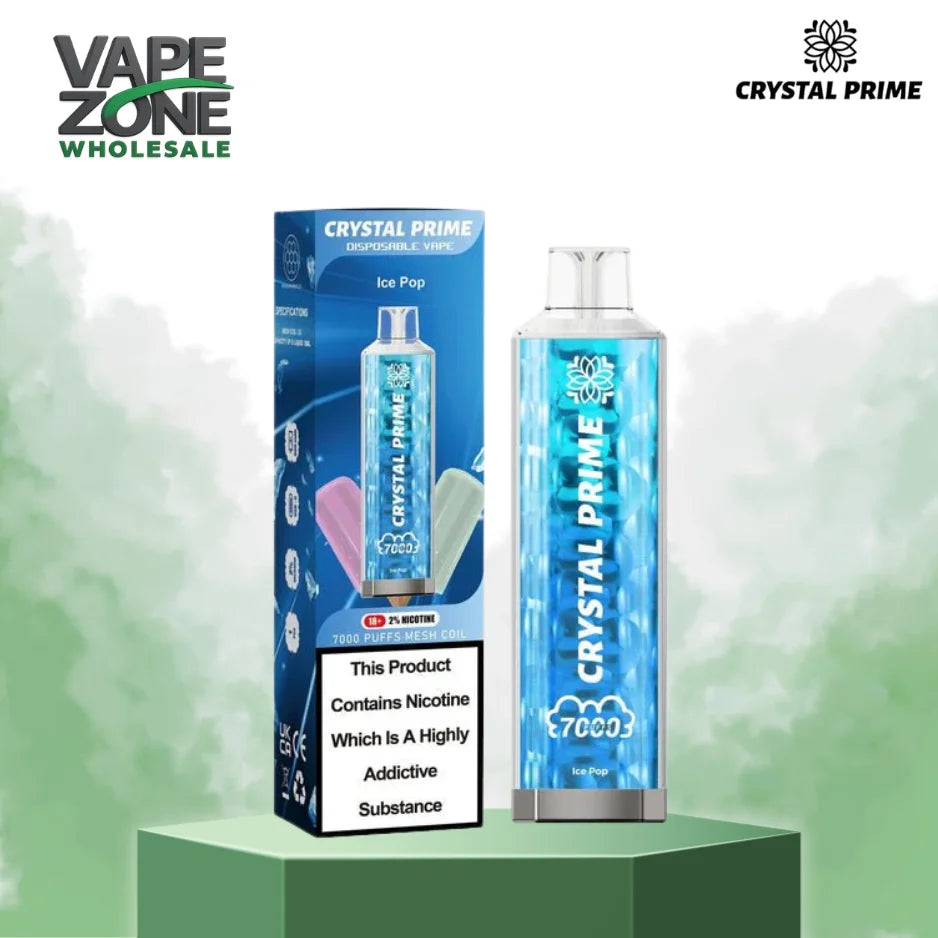 disposable vapes wholesale uk Crystal Prime 7000 Disposable Vapes – Box of 10