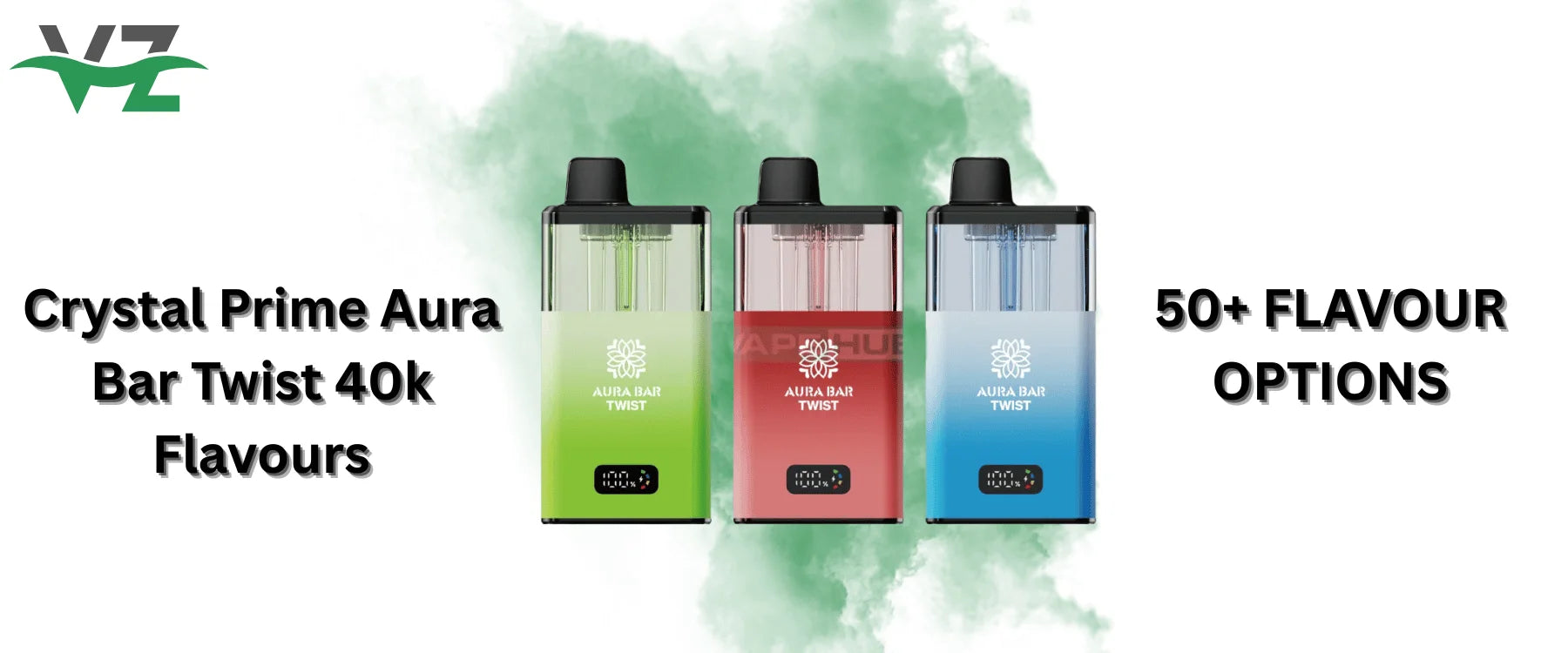 Crystal Prime Aura Bar Twist 40000 Box of 5 flavours