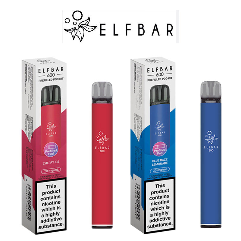 Elf Bar 600 Prefilled Pods kit Box of 10 at VapeZone