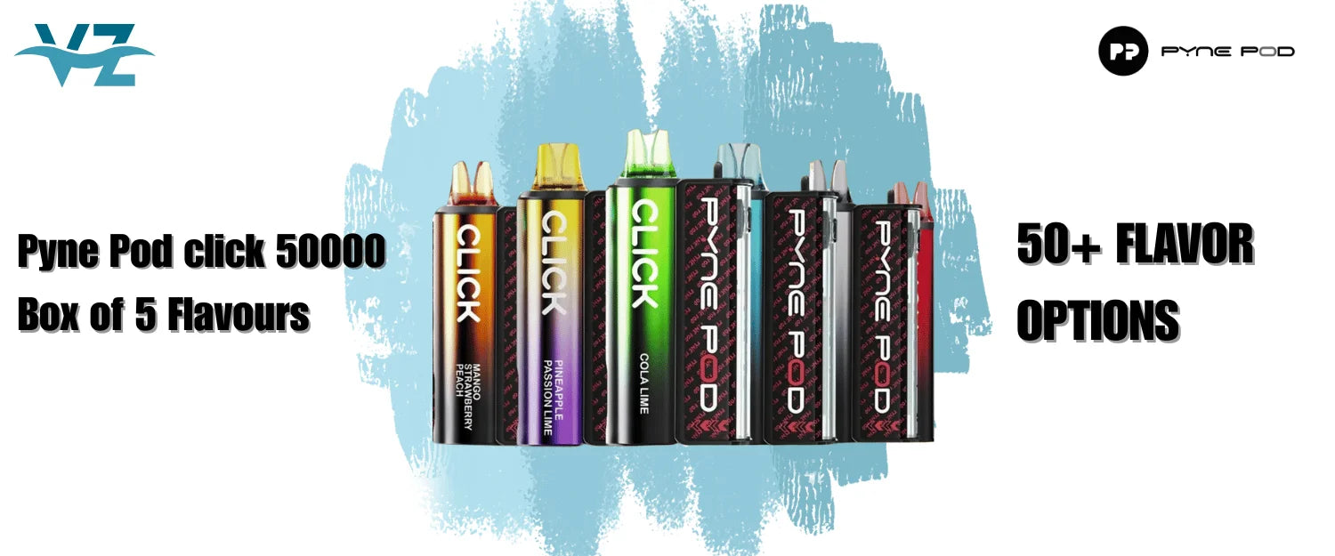 Pyne Pod Click 50000 Box of 5 Flavours