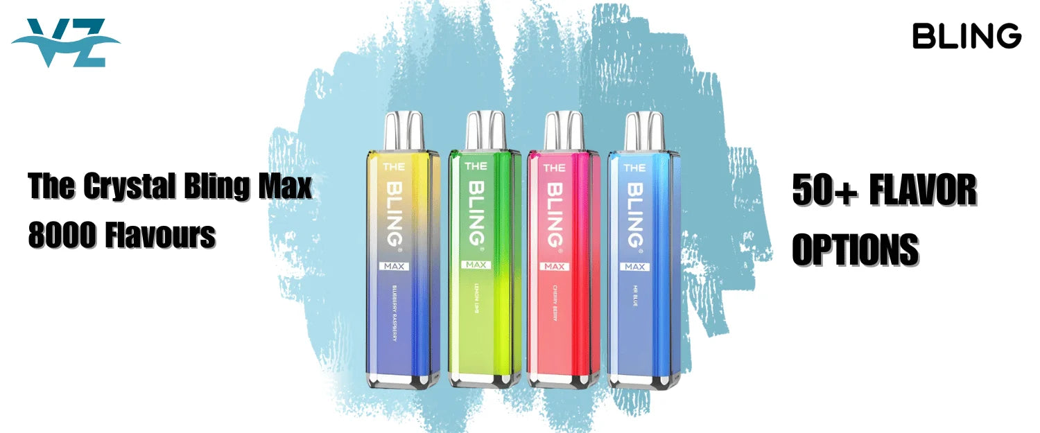 Crystal Bling Max 8000 Box of 5 Flavours