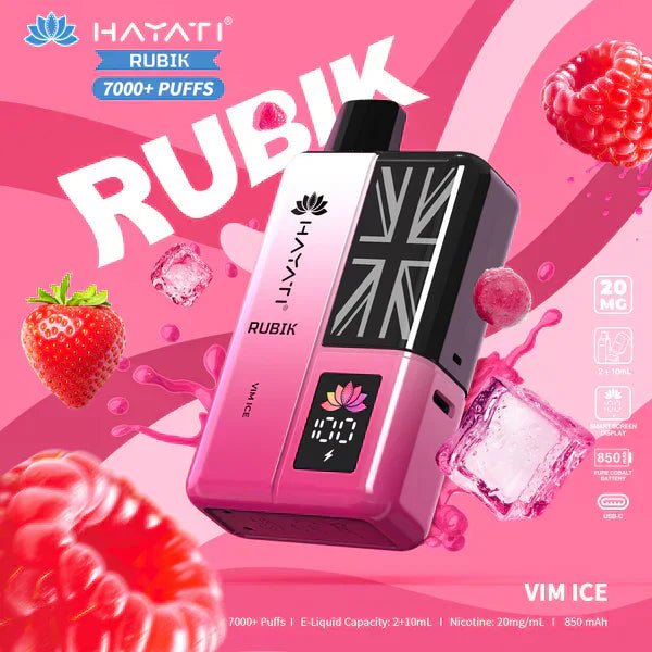 Hayati Rubik 7000 Puffs Pre-Filled Pod Kit - Box of 5