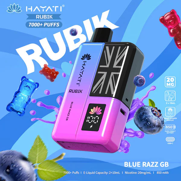 Hayati Rubik 7000 Puffs Pre-Filled Pod Kit - Box of 5
