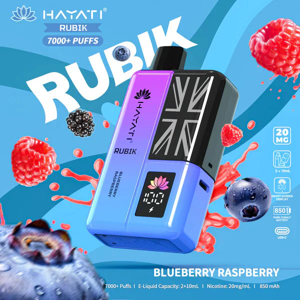 Hayati Rubik 7000 Puffs Pre-Filled Pod Kit - Box of 5