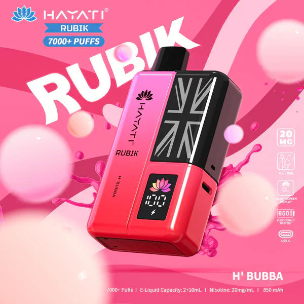 Hayati Rubik 7000 Puffs Pre-Filled Pod Kit - Box of 5