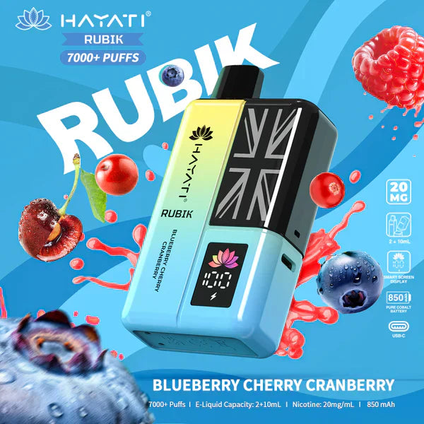 Hayati Rubik 7000 Puffs Pre-Filled Pod Kit - Box of 5