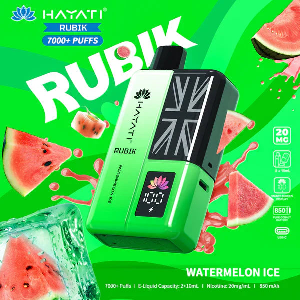 Hayati Rubik 7000 Puffs Pre-Filled Pod Kit - Box of 5