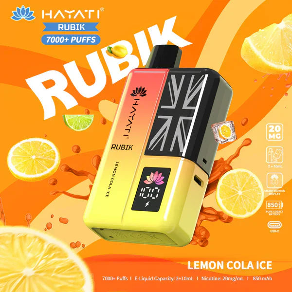 Hayati Rubik 7000 Puffs Pre-Filled Pod Kit - Box of 5