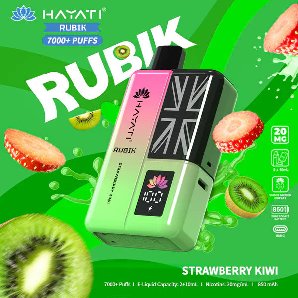 Hayati Rubik 7000 Puffs Pre-Filled Pod Kit - Box of 5