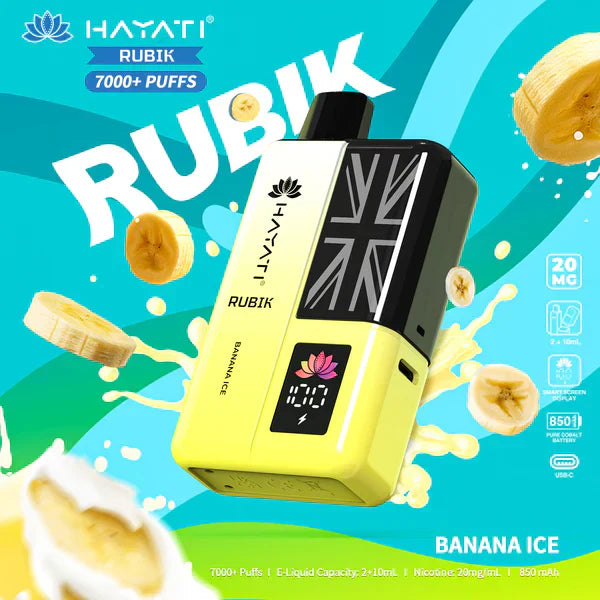 Hayati Rubik 7000 Puffs Pre-Filled Pod Kit - Box of 5