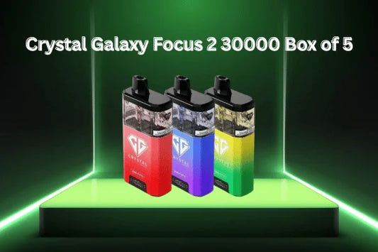 Crystal Galaxy Focus 2 30000 Box of 5 Power & Flavour in One