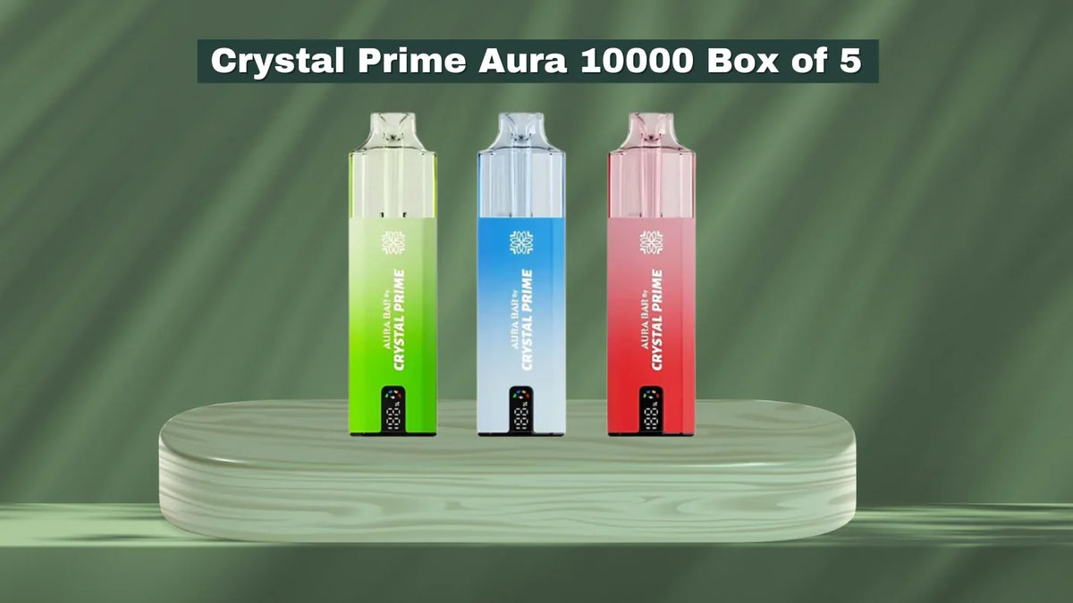 Crystal Prime Aura 10000 Box of 5 – The Ultimate 10K Puff Disposable Vape