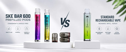 SKE Bar 600 vs Standard Rechargeable Vape: What's the Difference?