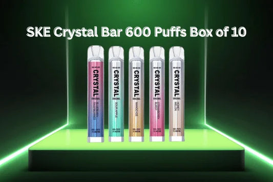 SKE Crystal Bar 600 Puffs Box of 10 Smooth Disposable Vape