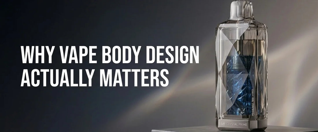 Crystal Prime 7000 vape with 3D faceted crystal design shown against a dark background, highlighting its textured grip surface
