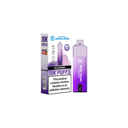 Crystal Prime Aura Bar 10000 Box of 5 - Prefilled Pod Kit