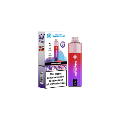 Crystal Prime Aura Bar 10000 Box of 5 - Prefilled Pod Kit