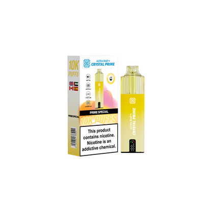 Crystal Prime Aura Bar 10000 Box of 5 - Prefilled Pod Kit