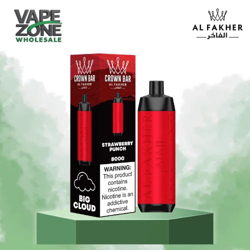 Al Fakher Crown Bar 8000 Puffs Prefilled Vape Kit - Box of 10