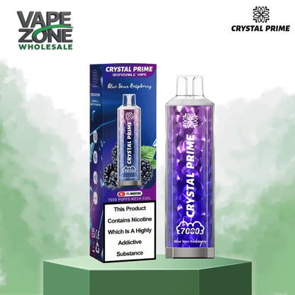 Crystal Prime 7000 Box of 10 - Premium Rechargeable Vape