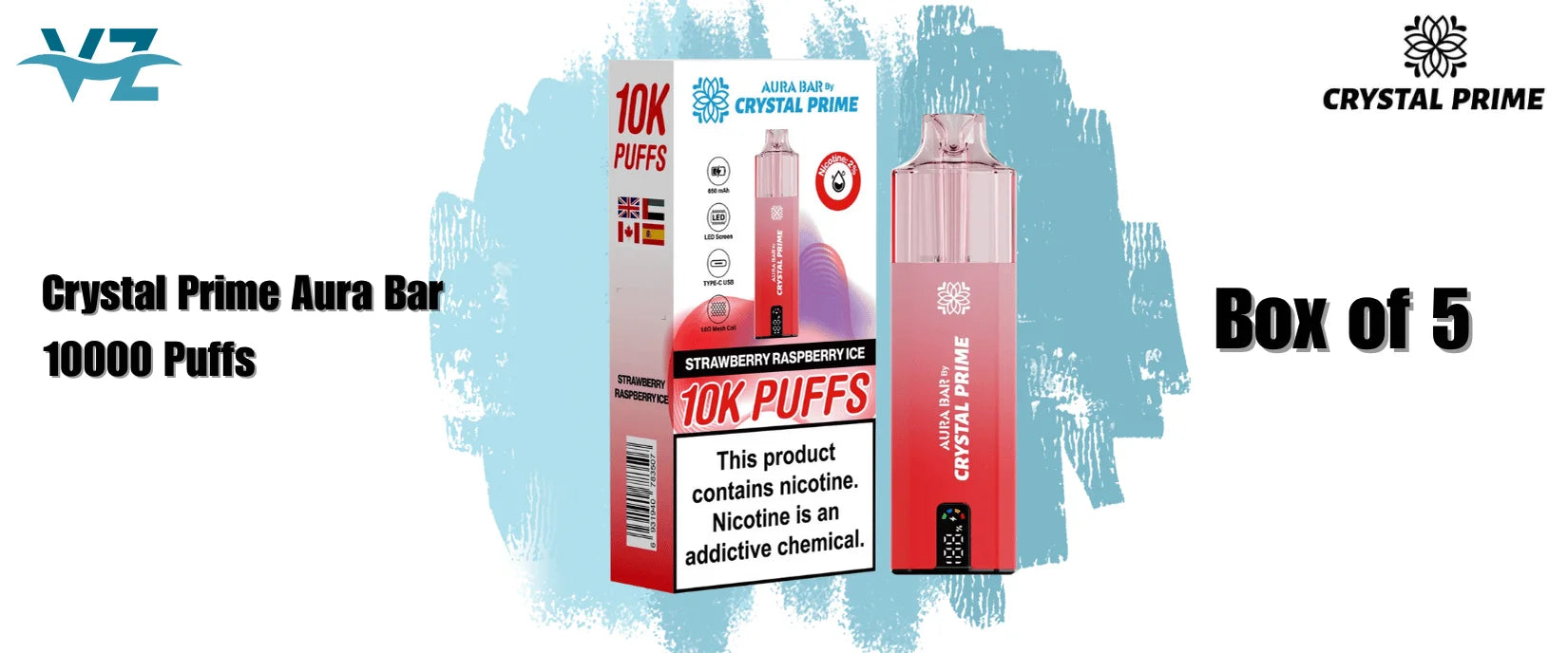 crystal prime 10000 box of 5