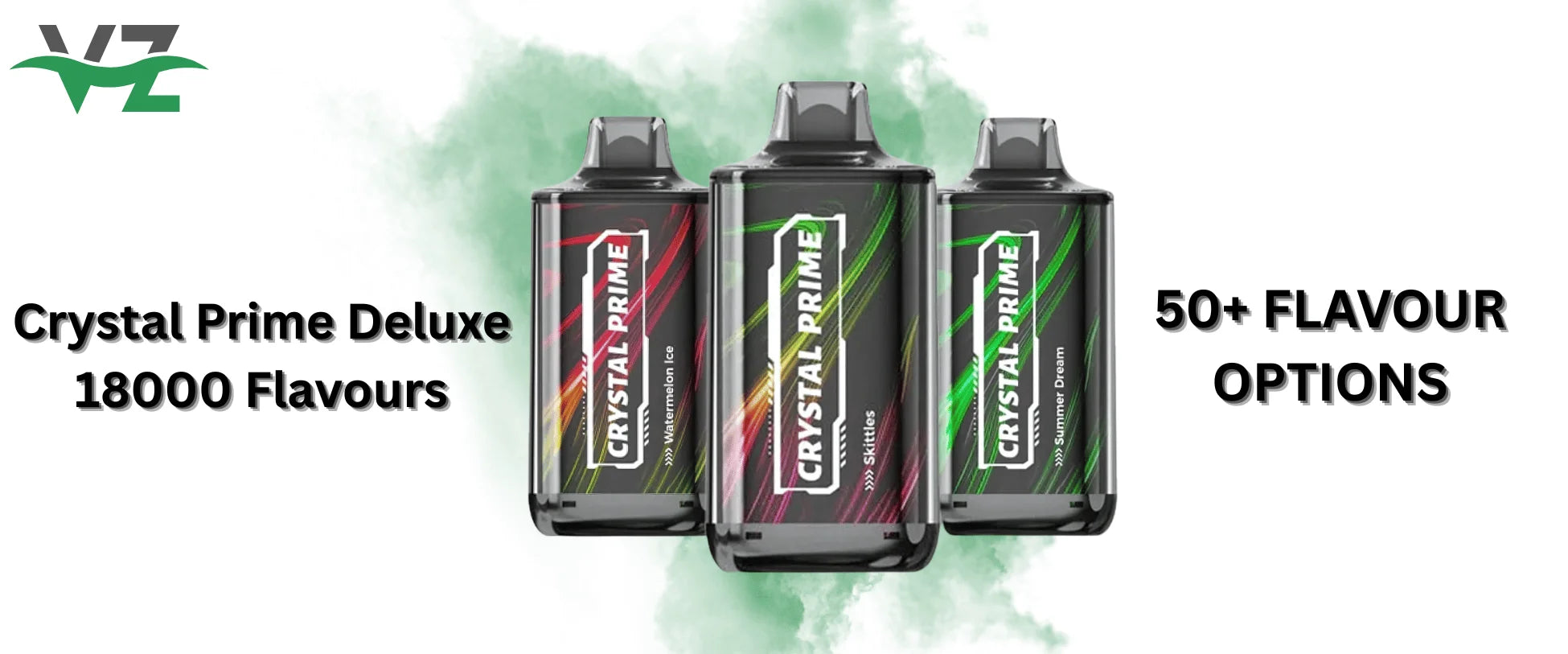 crystal prime deluxe 18000 box of 10 flavours
