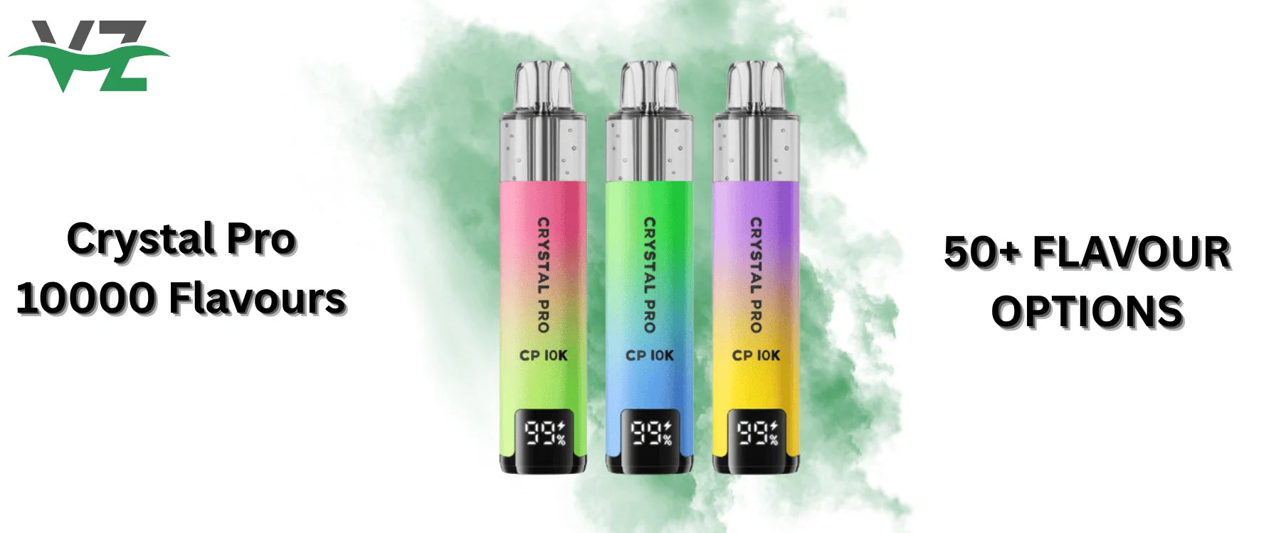 crystal pro 10000 box of 5 flavorus