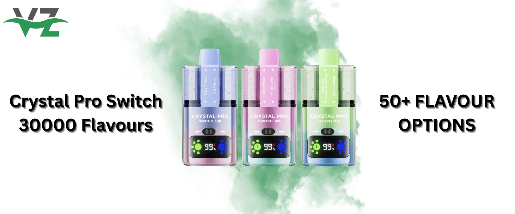 crystal pro switch 30000 box of 5 flavours