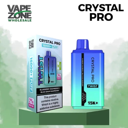 Crystal Pro Twist 15000 Puffs Prefilled Vape Kit - Box of 5