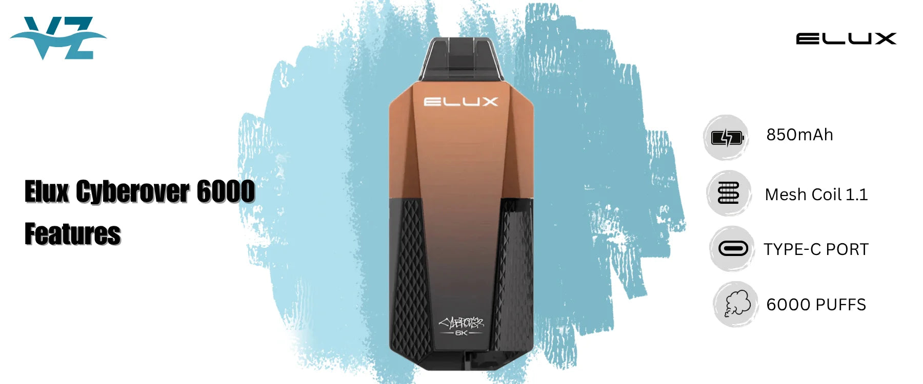 Elux Cyberover 6000 Box of 10 Features