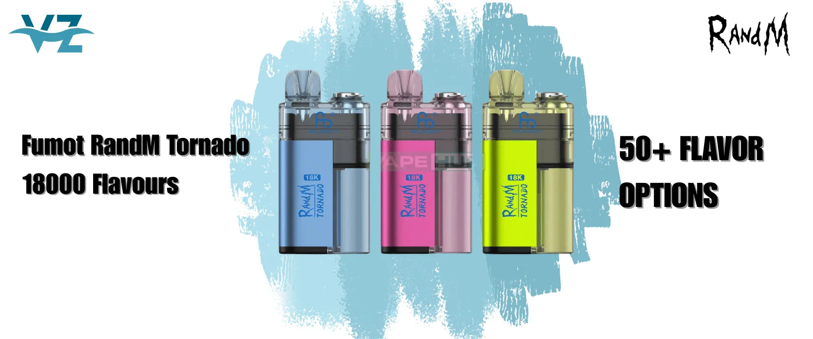 R and M Tornado 18000 Box of 5 Flavours