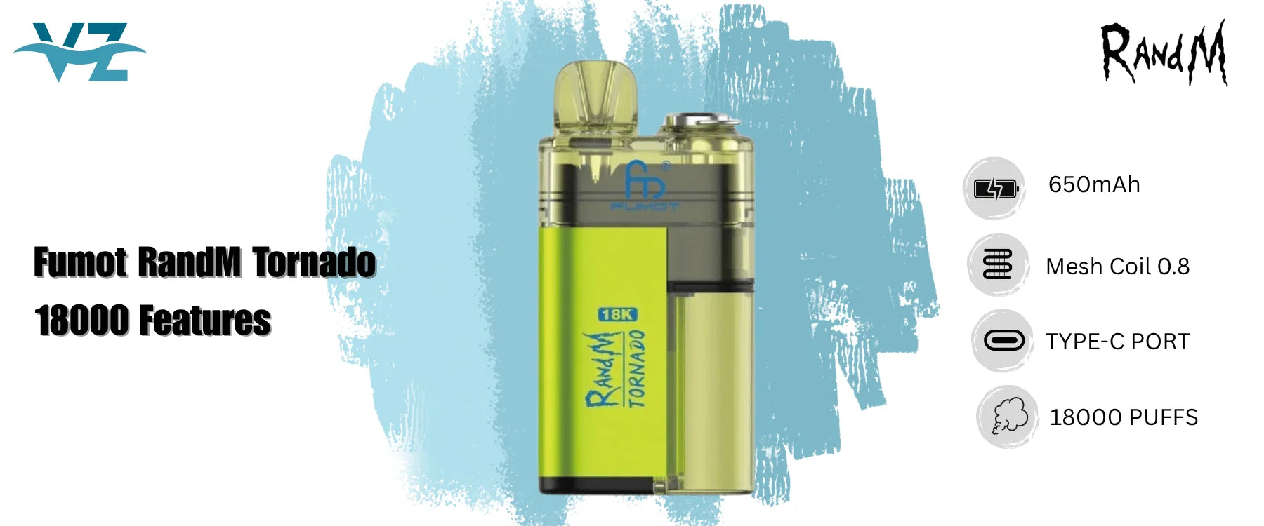 R and M Tornado 18000 Box of 5 19.60 at Vapezone Wholesale R and M Tornado 18000 Box of 5 19.60 at Vapezone Wholesale