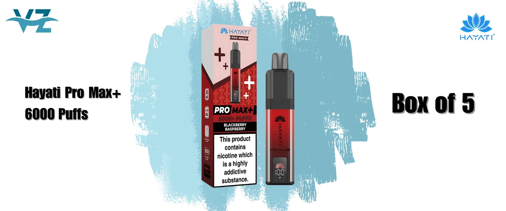 hayati pro max plus 6000 box of 5