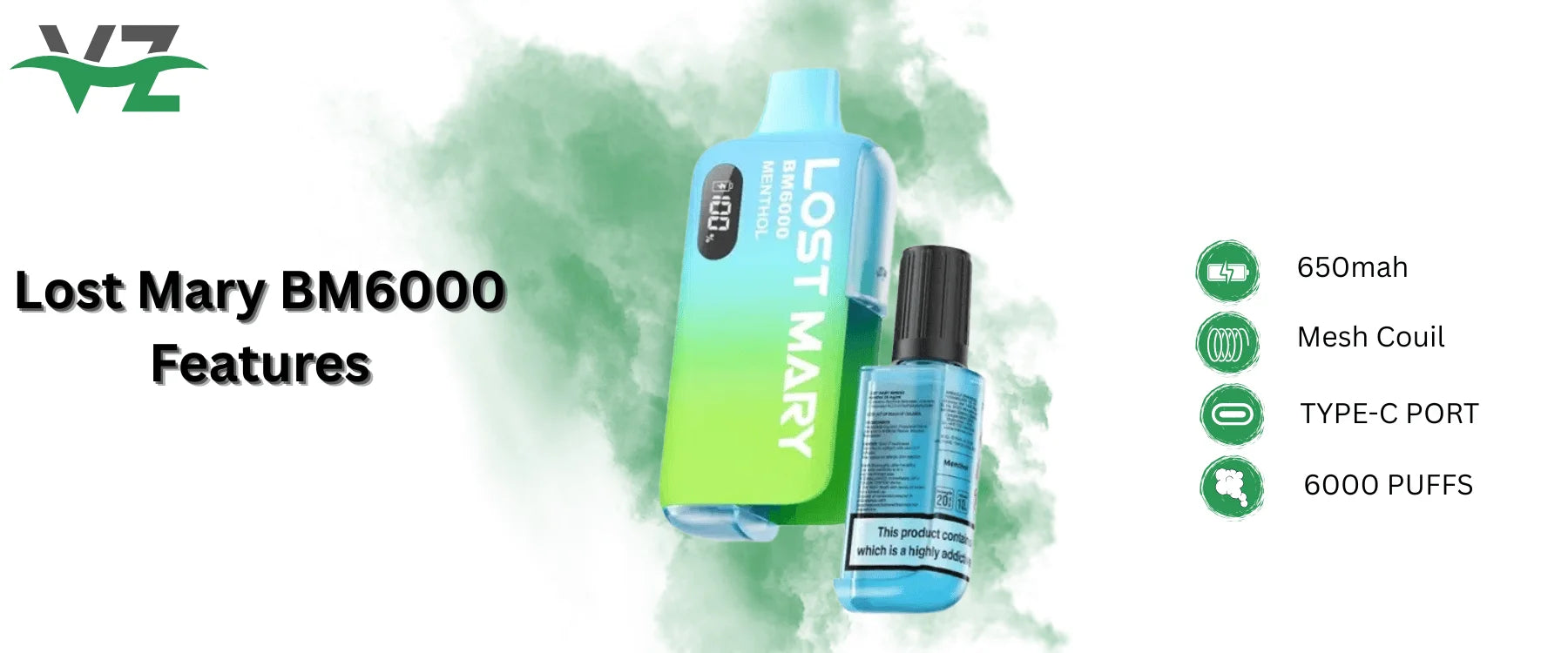 Lost Mary BM6000 Box of 5 feaures