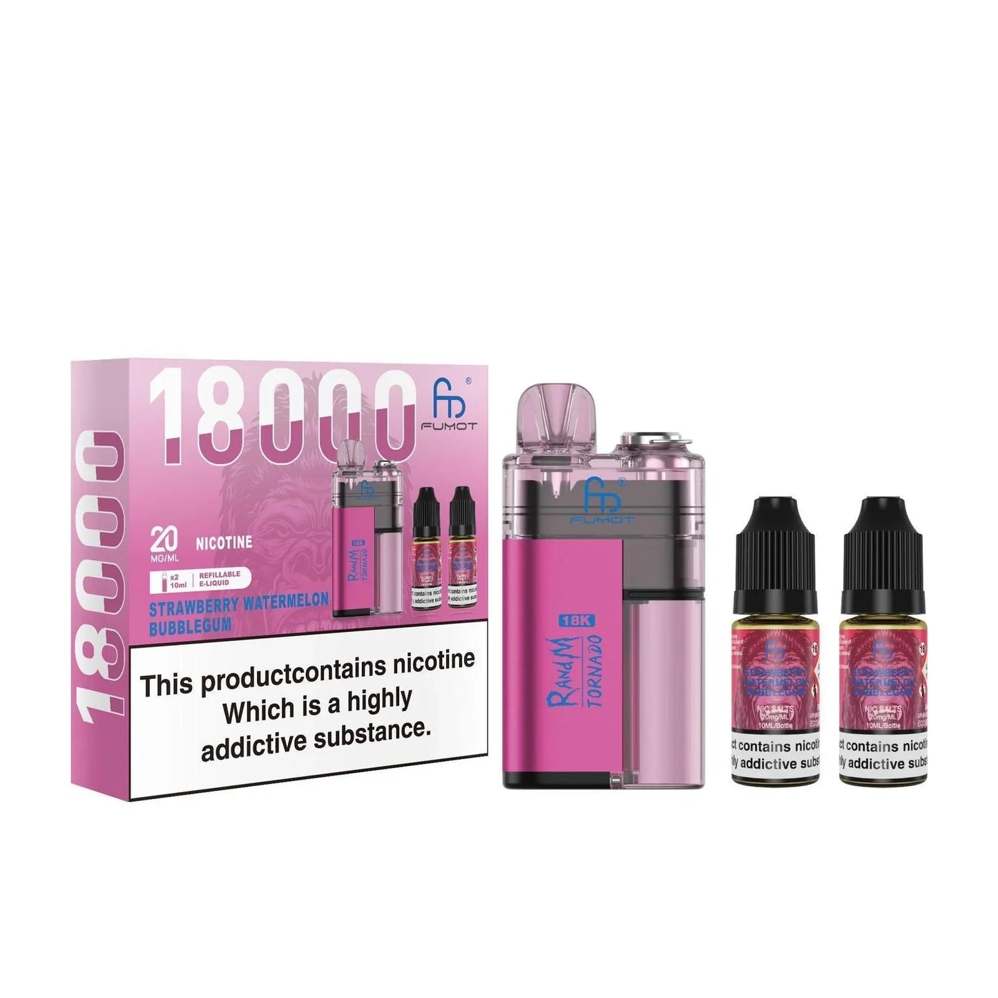 R and M Tornado 18000 Box of 5 – £31.50 at Vapezone Wholesale