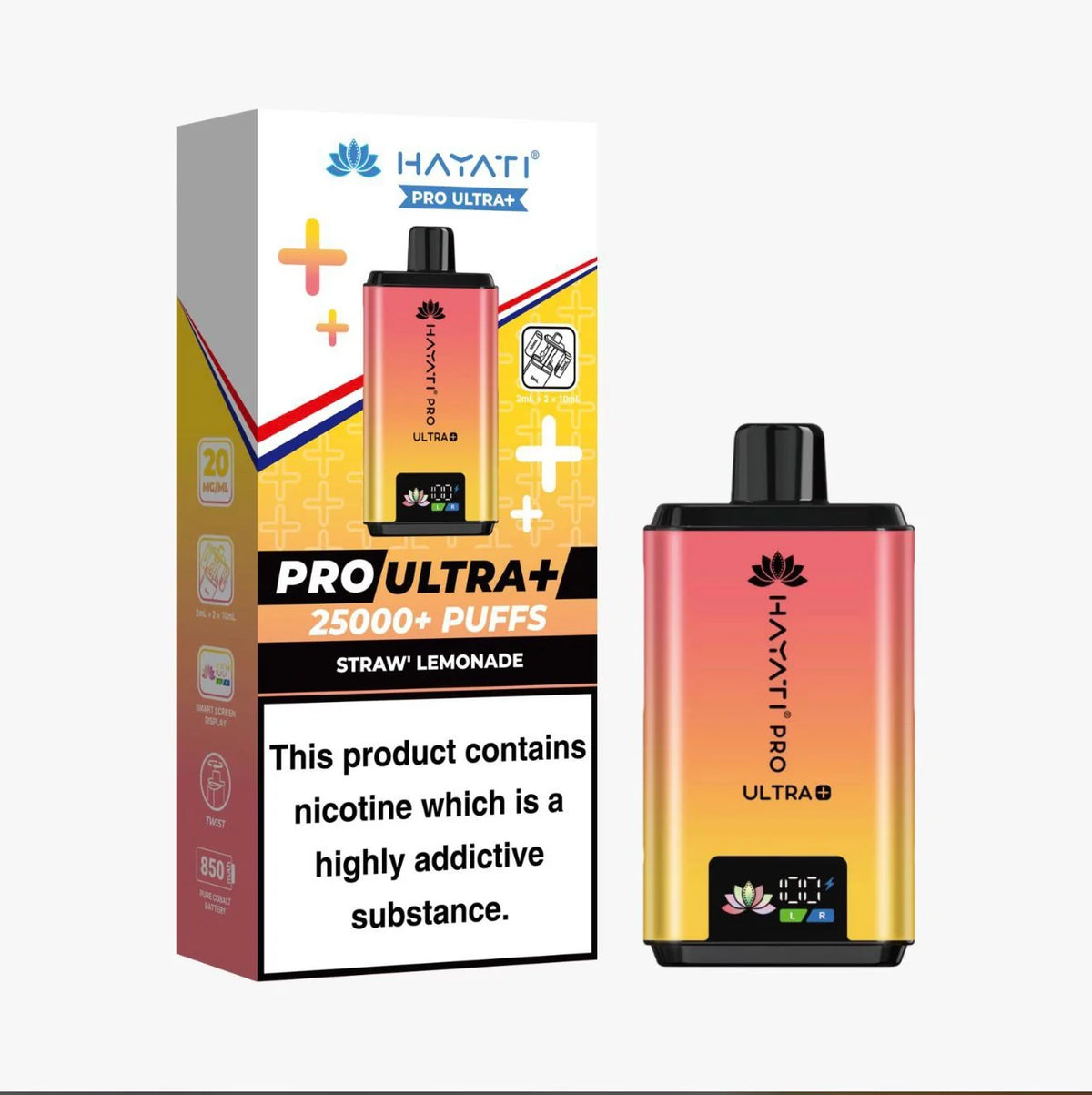 Hayati Pro Ultra Plus 25000 Prefilled Pod Kit | Box of 5