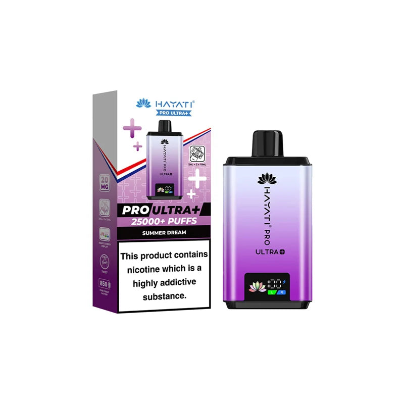 Hayati Pro Ultra Plus 25000 Prefilled Pod Kit | Box of 5