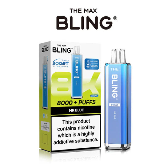 Crystal Bling Max 8000 Box of 5 – £22.89| Prefilled Vape Kit
