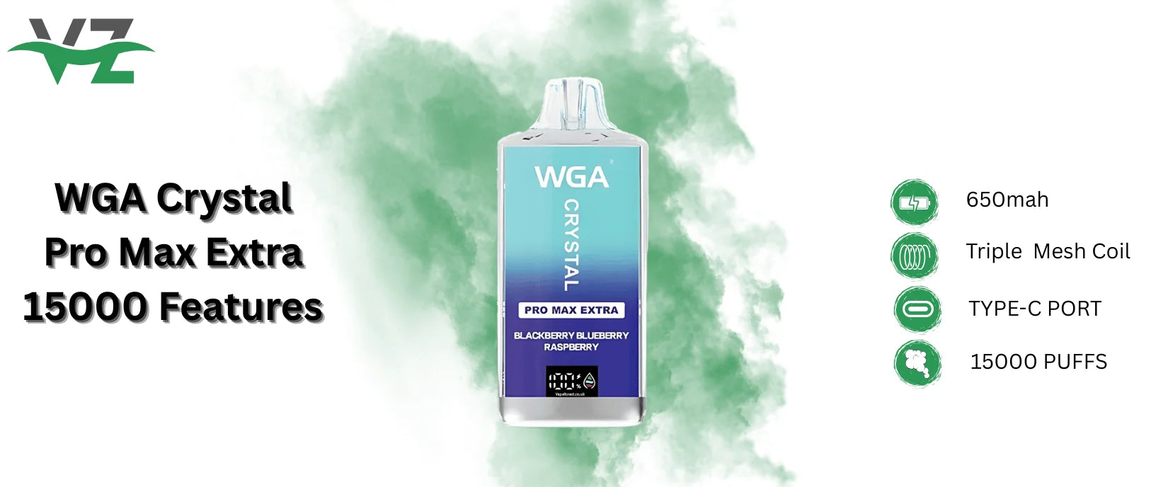 WGA Crystal Pro Max Extra 15000 Box of 10 features