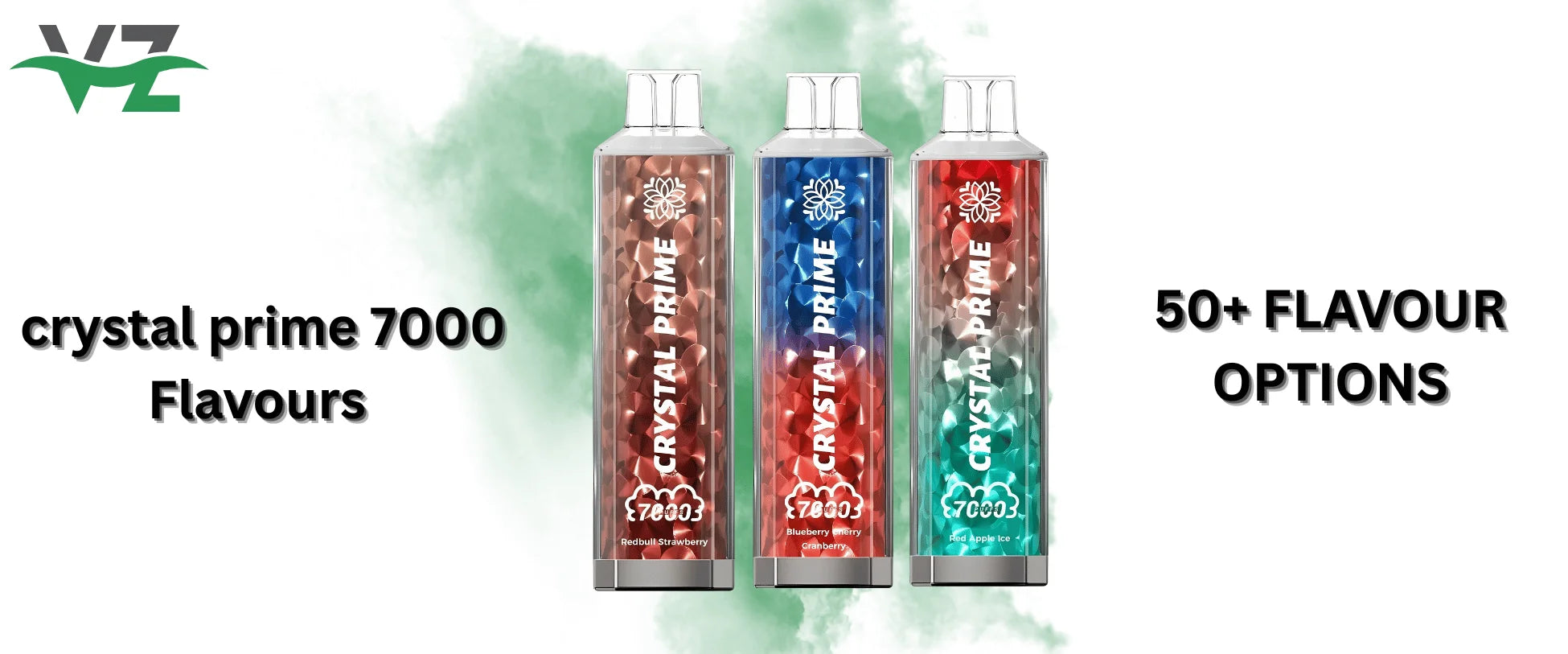 crystal prime 7000 box of 10 flavours