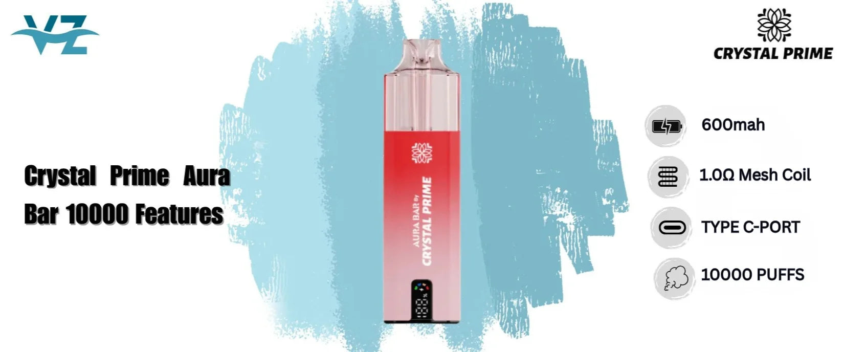 crystal prime aura bar 10000 features