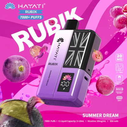 Hayati Rubik 7000 Puffs Pre-Filled Pod Kit - Box of 5
