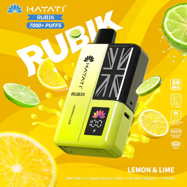 Hayati Rubik 7000 Puffs Pre-Filled Pod Kit - Box of 5