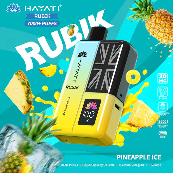 Hayati Rubik 7000 Puffs Pre-Filled Pod Kit - Box of 5