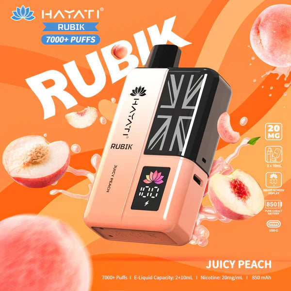 Hayati Rubik 7000 Puffs Pre-Filled Pod Kit - Box of 5