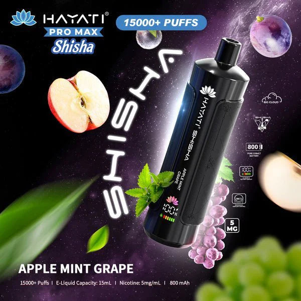Hayati Pro Max Shisha 15000 Puffs Box of 10 Hayati Pro Max Shisha 15000 Puffs Box of 10