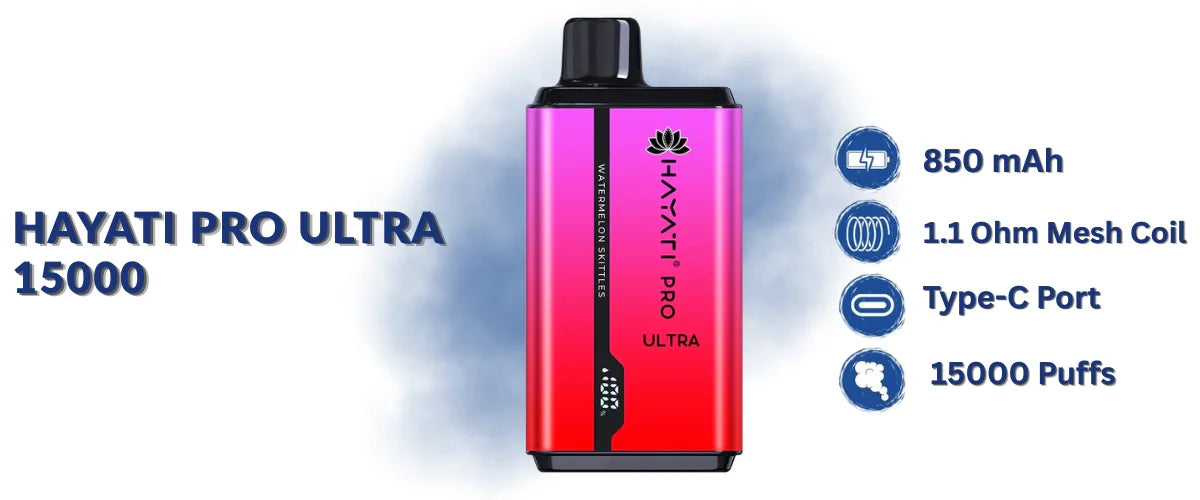 hayati pro max plus 15000 FEATURES
