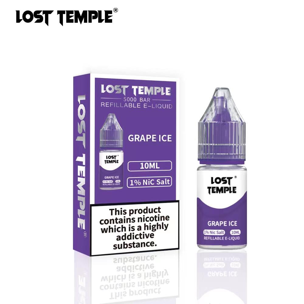Lost Temple Nic Salts 10ml - Box of 10-Grape Ice-vapeukwholesale