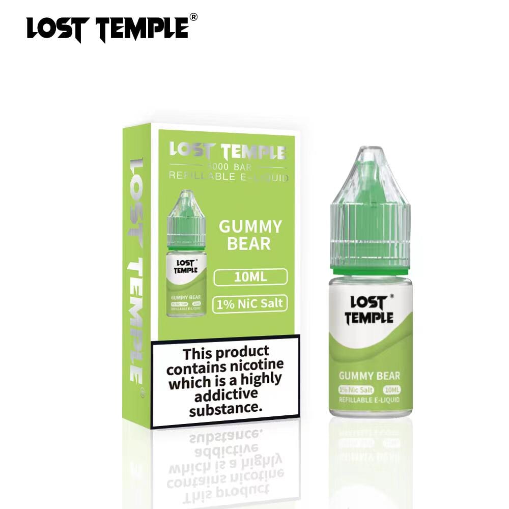 Lost Temple Nic Salts 10ml - Box of 10-Gummy Bear-vapeukwholesale